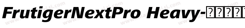 FrutigerNextPro Heavy字体转换